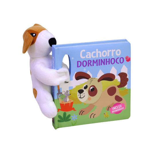 Cachorro Dorminhoco | Livro com Pelúcia | 1 a 4 Anos
