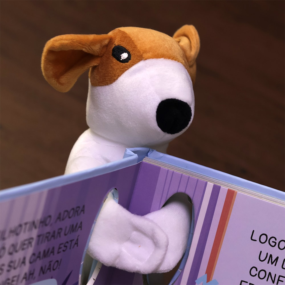 Cachorro Dorminhoco | Livro com Pelúcia | 1 a 4 Anos