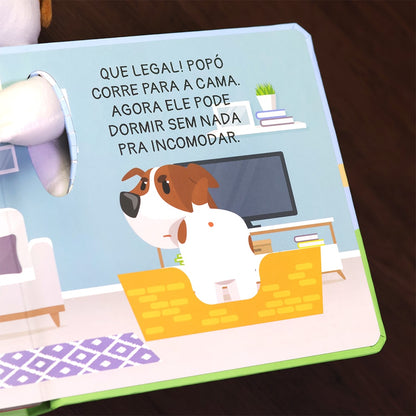 Cachorro Dorminhoco | Livro com Pelúcia | 1 a 4 Anos