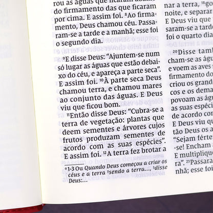 Bíblia Sagrada | NVI | Leitura Perfeita | Capa Couro Soft Rosado