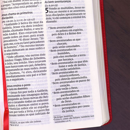 Bíblia Sagrada | NVI | Leitura Perfeita | Capa Couro Soft Rosado