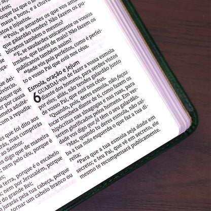 Bíblia Sagrada | ACF | Leitura Perfeita | Capa Couro Soft Verde