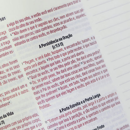 Bíblia Anote | NVI | Letra Normal | Capa Luxo Preta Dourada