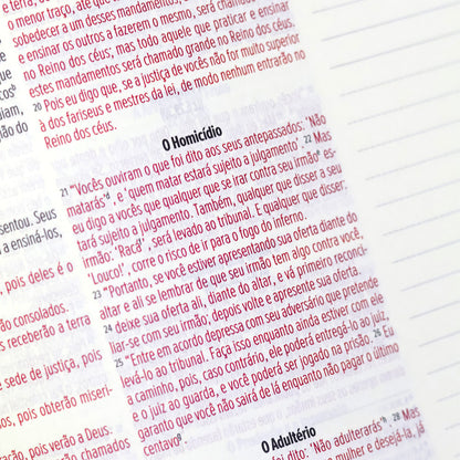 Bíblia Anote | NVI | Letra Normal | Capa Luxo Marrom