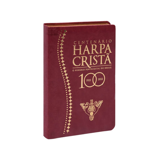 Harpa Cristã Centenário | Letra Grande | Capa Luxo Vinho