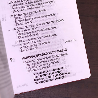 Harpa Cristã Centenário | Letra Grande | Capa Luxo Vinho