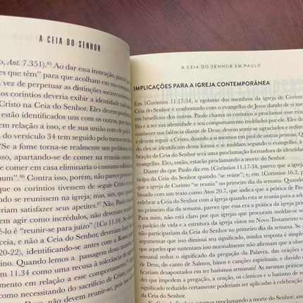 A Ceia do Senhor | Matthew R Schreiner e  THomas R Crawford