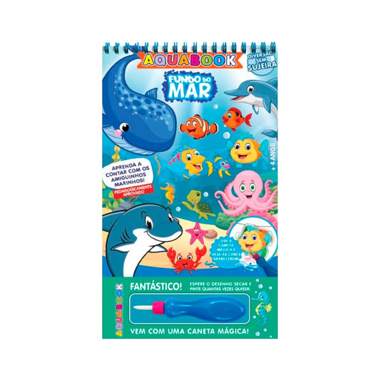 Aquabook Fundo do Mar | Vem com Uma Caneta Mágica