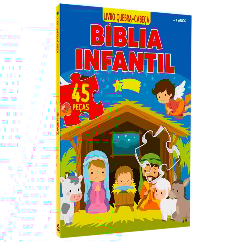 Livro Quebra-Cabeça | Bíblia Infantil | Capa Dura