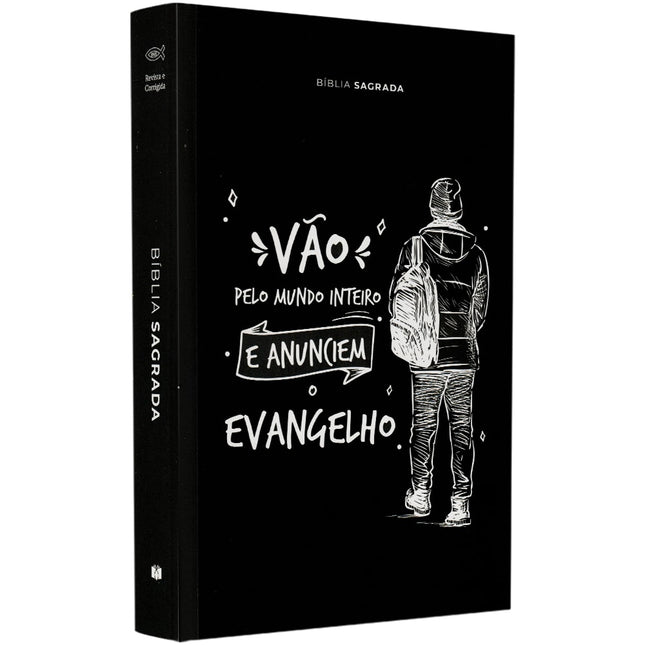 Bíblia Sagrada Vão Pelo Mundo | ARC | Letra Normal | Capa Brochura