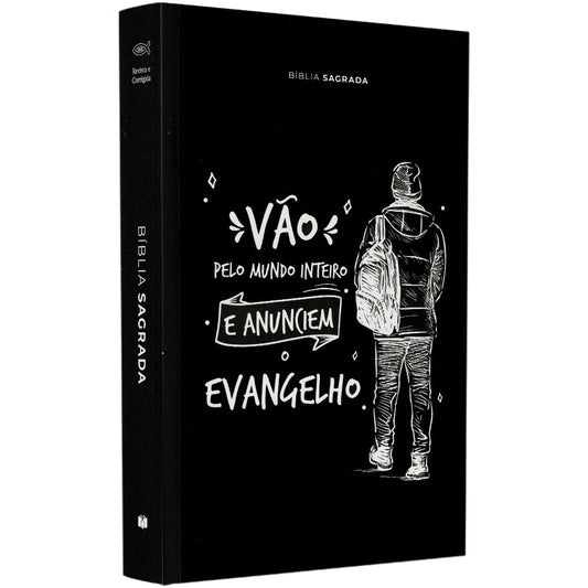 Bíblia Sagrada Vão Pelo Mundo | ARC | Letra Normal | Capa Brochura