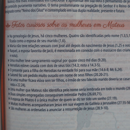 A Bíblia da Mulher | Portátil | NAA | Capa Tulipa Vermelha