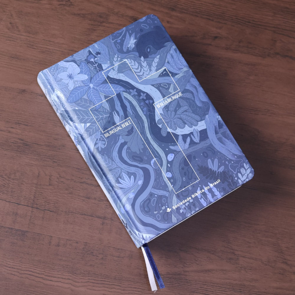 Bíblia Bilíngue | Português e Inglês | Edição Para Jovens | NTLH | Capa Dura Cruz