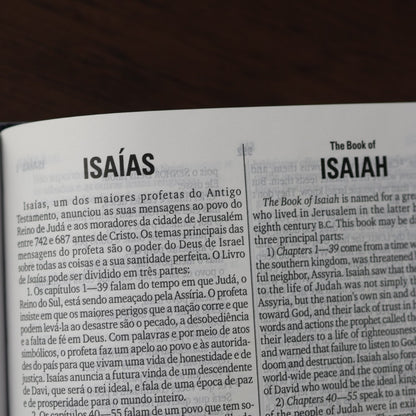 Bíblia Bilíngue | Português e Inglês | Edição Para Jovens | NTLH | Capa Dura Cruz