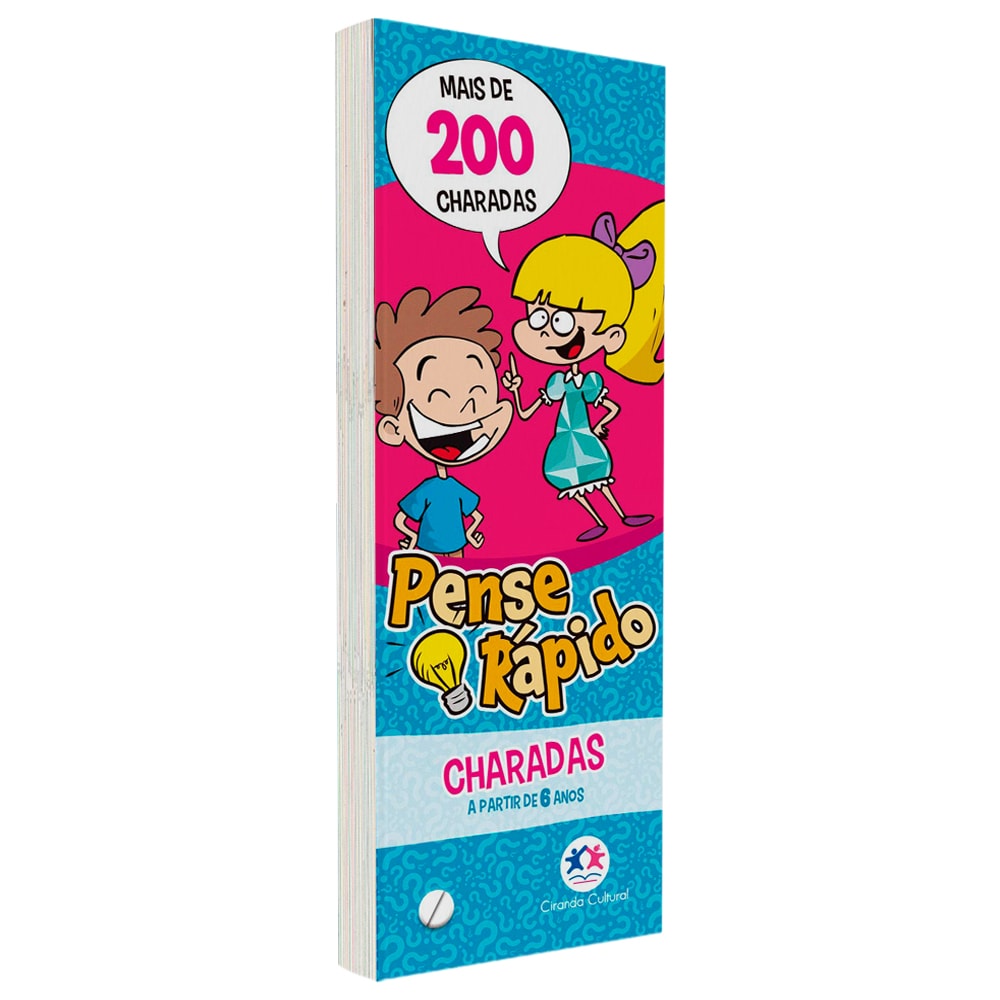Livro Flash Cards Pense Rápido | Charadas | A Partir de 6 Anos