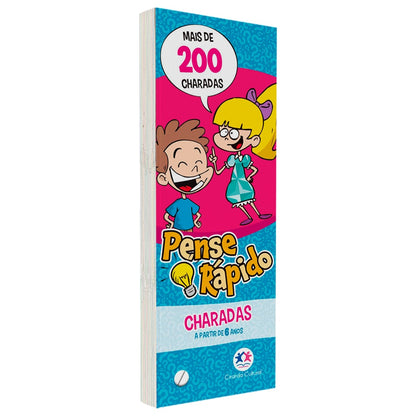 Livro Flash Cards Pense Rápido | Charadas | A Partir de 6 Anos