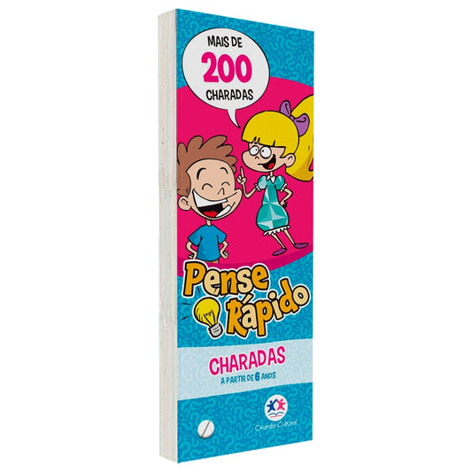 Livro Flash Cards Pense Rápido | Charadas | A Partir de 6 Anos