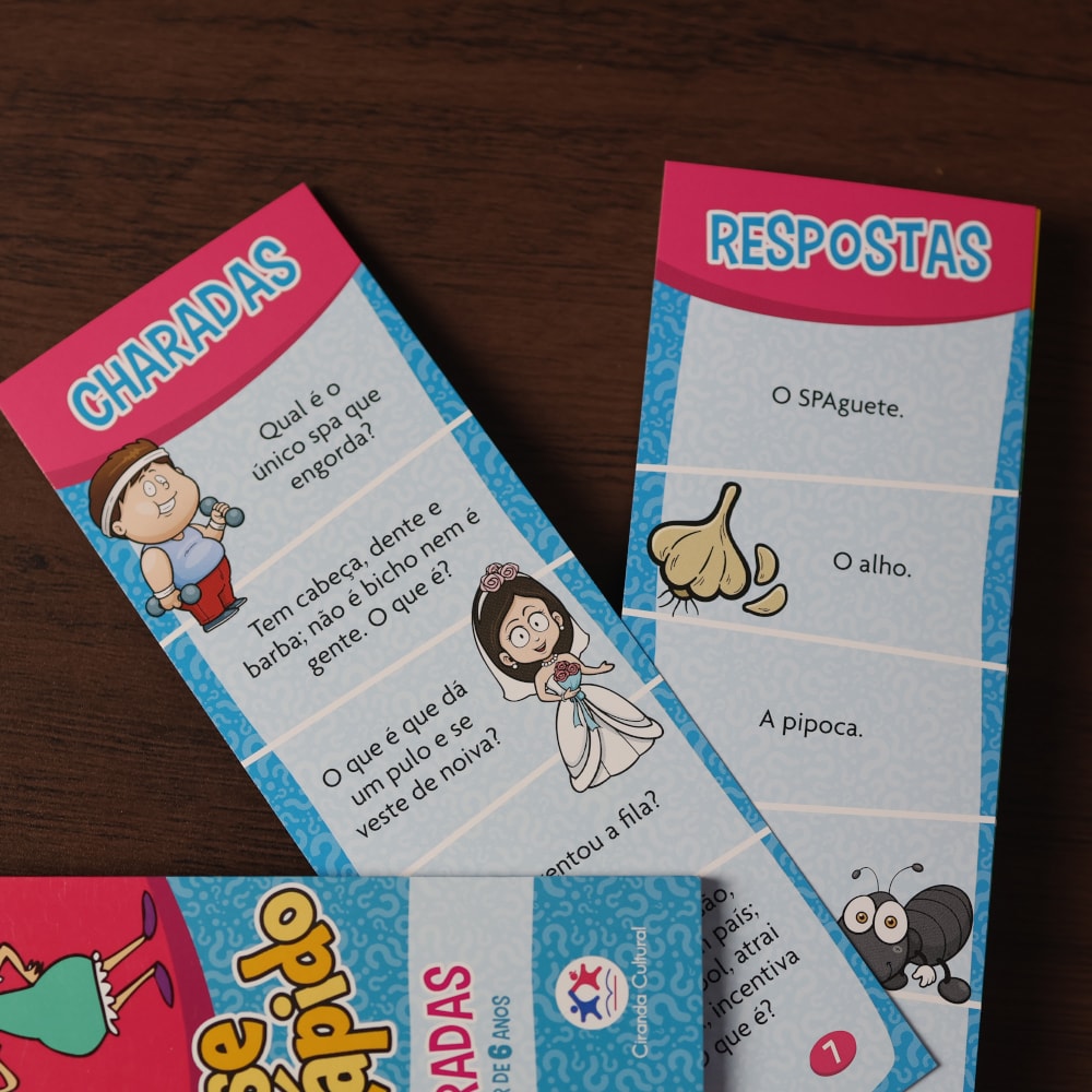 Livro Flash Cards Pense Rápido | Charadas | A Partir de 6 Anos