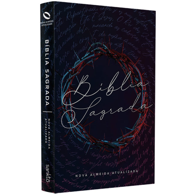 Biblia Flores Coroa Neon | NAA | Letra Normal | Capa Dura