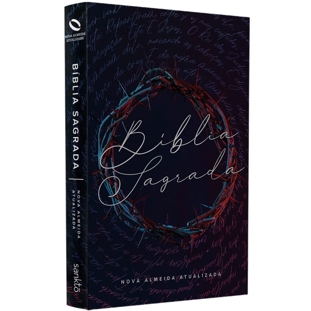 Biblia Flores Coroa Neon | NAA | Letra Normal | Capa Dura