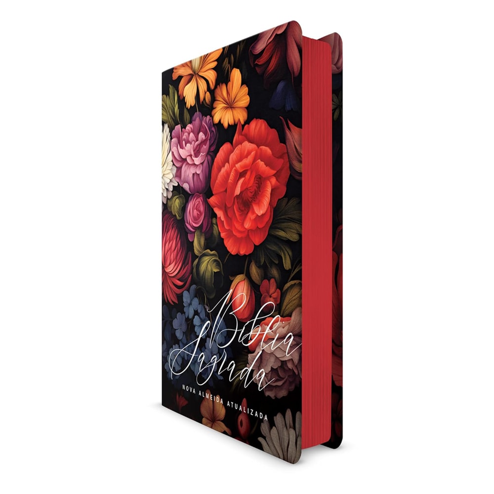 Biblia Flores Coloridas | NAA | Letra Normal | Capa Dura