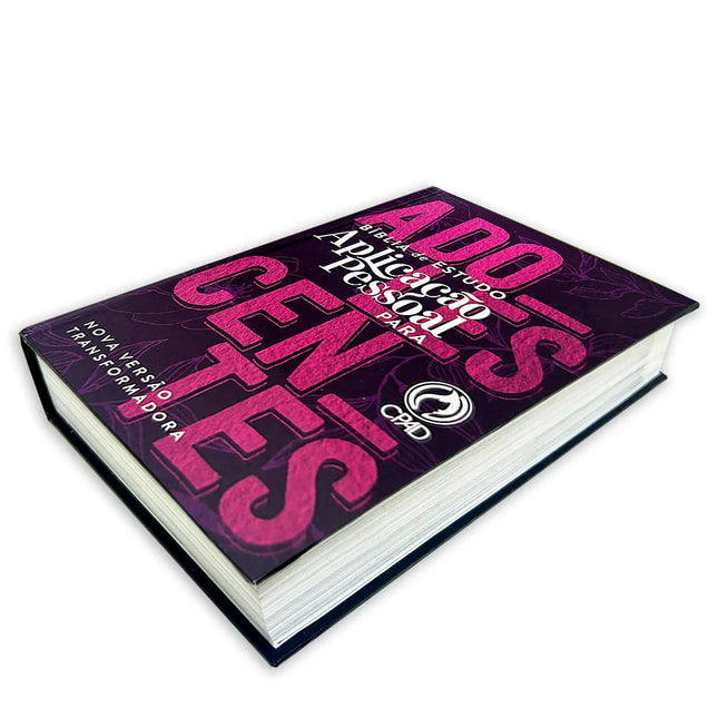 Bíblia de Estudo Aplicação Pessoal para Adolescentes | NVT | Média Rosa | Capa Dura