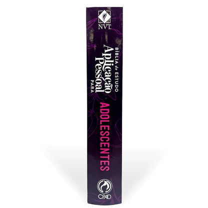 Bíblia de Estudo Aplicação Pessoal para Adolescentes | NVT | Média Rosa | Capa Dura