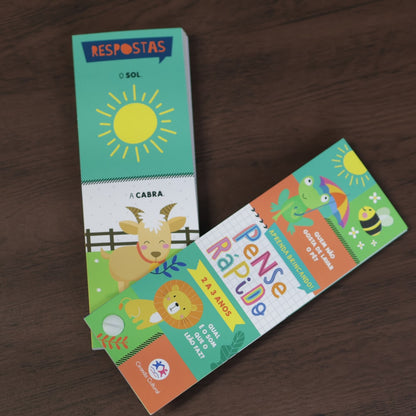 Livro Flash Cards Pense Rápido | 2 a 3 Anos