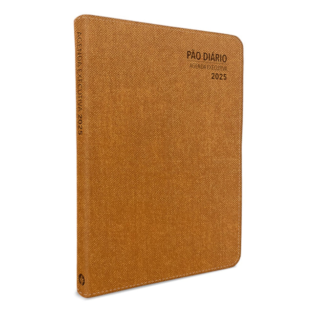 Agenda Executiva 2025 | Capa Luxo Marrom