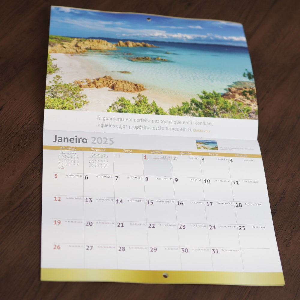Calendário de Parede 2025 | Paisagens | Pão Diário