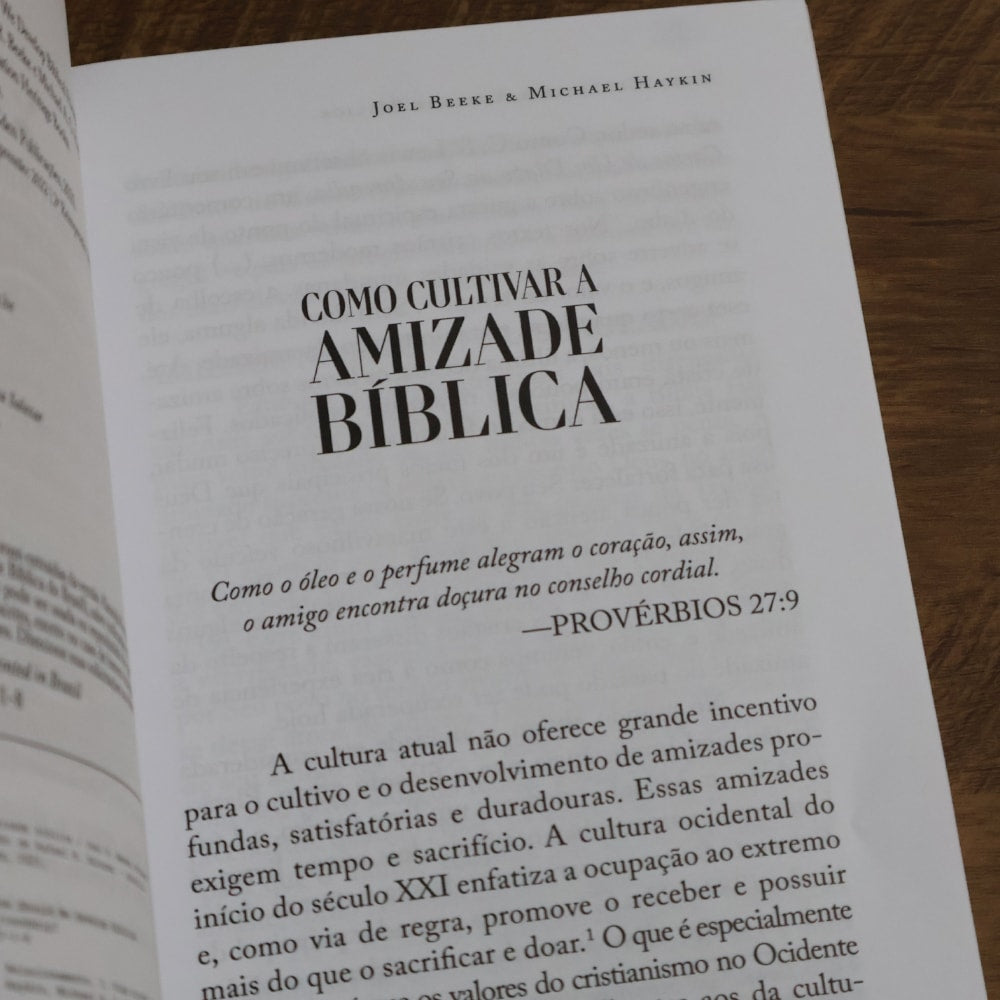 Como Cultivar a Amizade Bíblica | Joel Beeke & Michael A G Haykin