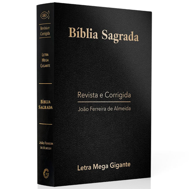 Bíblia Sagrada | ARC | Letra Mega Gigante | Luxo Preta