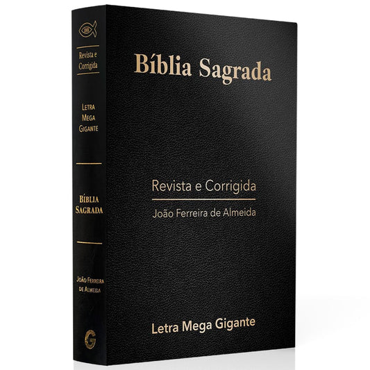 Bíblia Sagrada | ARC | Letra Mega Gigante | Luxo Preta