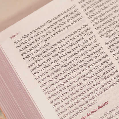 Bíblia da Mulher de Fé | NVI | Capa Couro Soft Marmorizada
