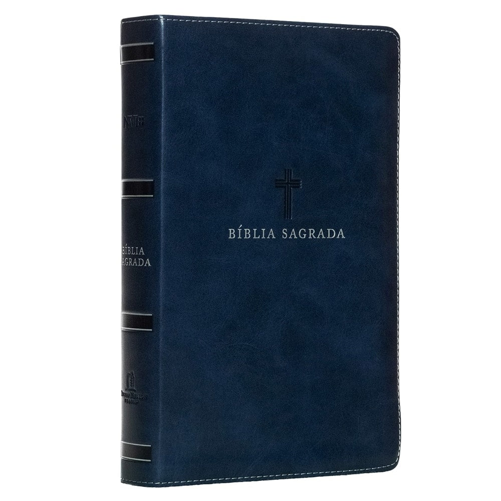 Bíblia Sagrada | NVI | Letra Grande | Leitura Perfeita | Couro Soft Azul