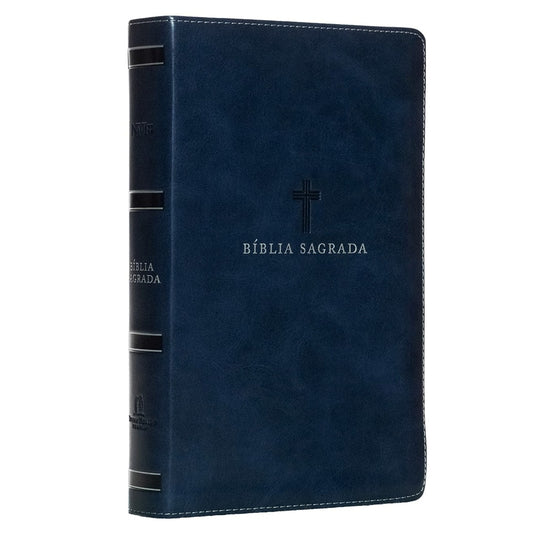 Bíblia Sagrada | NVI | Letra Grande | Leitura Perfeita | Couro Soft Azul