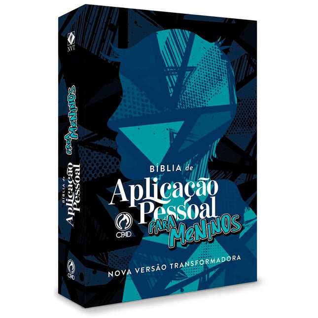 Bíblia de Estudo Aplicação Pessoal para Meninos | NVT | Média Azul | Capa Dura