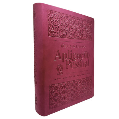 Bíblia de Estudo Aplicação Pessoal | NVT | Letra Grande | Luxo Vinho