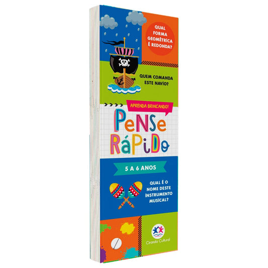 Flash Cards Pense Rápido | 5 a 6 anos