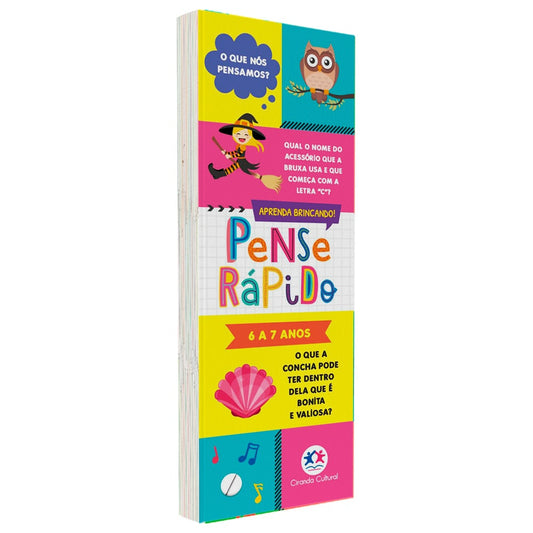 Flash Cards Pense Rápido | 6 a 7 anos
