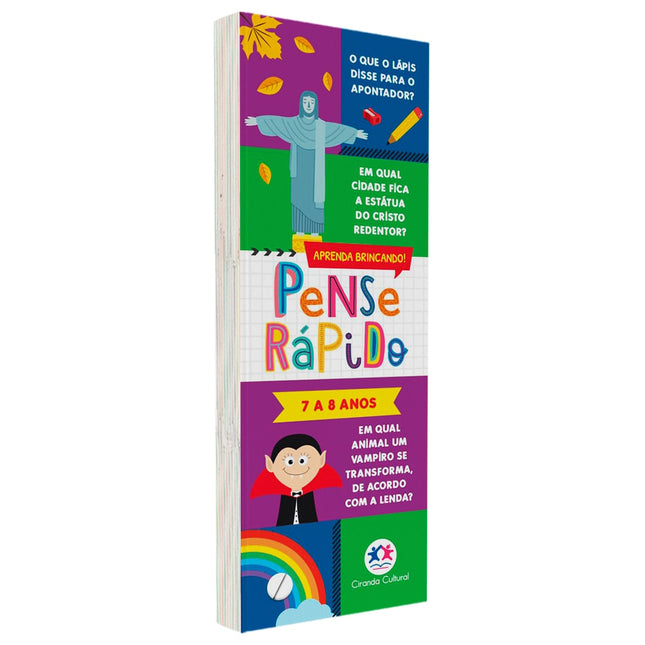 Flash Cards Pense Rápido | 7 a 8 anos