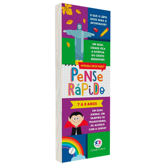 Flash Cards Pense Rápido | 7 a 8 anos