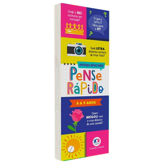 Flash Cards Pense Rápido | 8 a 9 anos