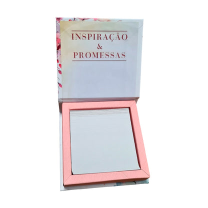 Vida em Salmos | Cerejeira Aquarelada | Inspiração e Promessas Caixinha de Versos Bíblicos