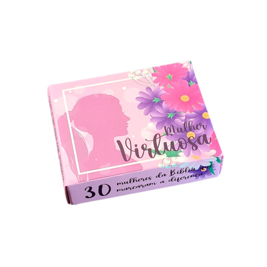 Caixinha de Mensagens Diárias | Mulher Virtuosa Roxa