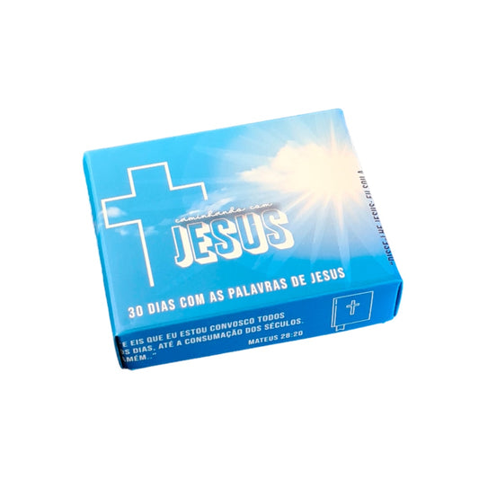 Caixinha de Mensagens Diárias | Caminhando Com Jesus Azul