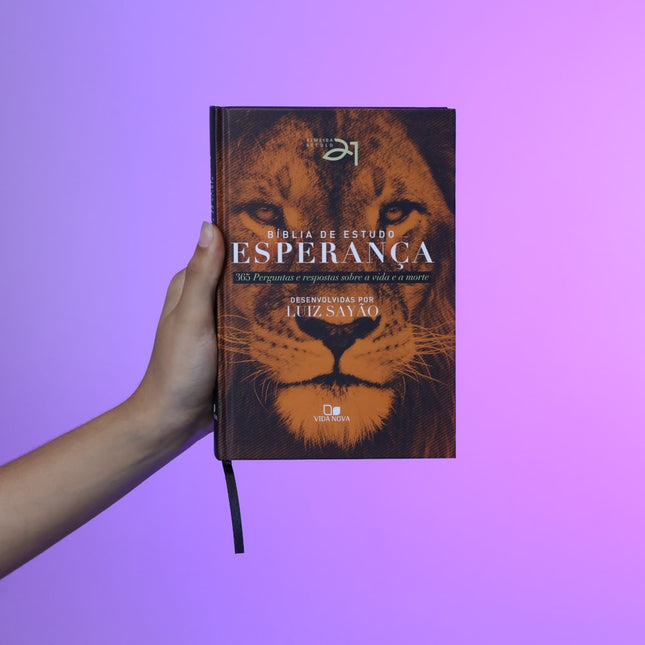 Bíblia de Estudo Esperança | Almeida Século 21 | Letra Normal | Leão