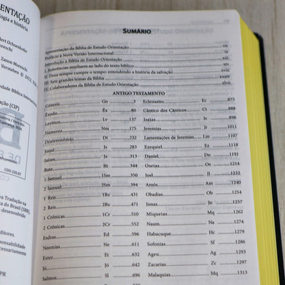 Bíblia Estudo Orientação | NVI | Letra Normal | Capa Black