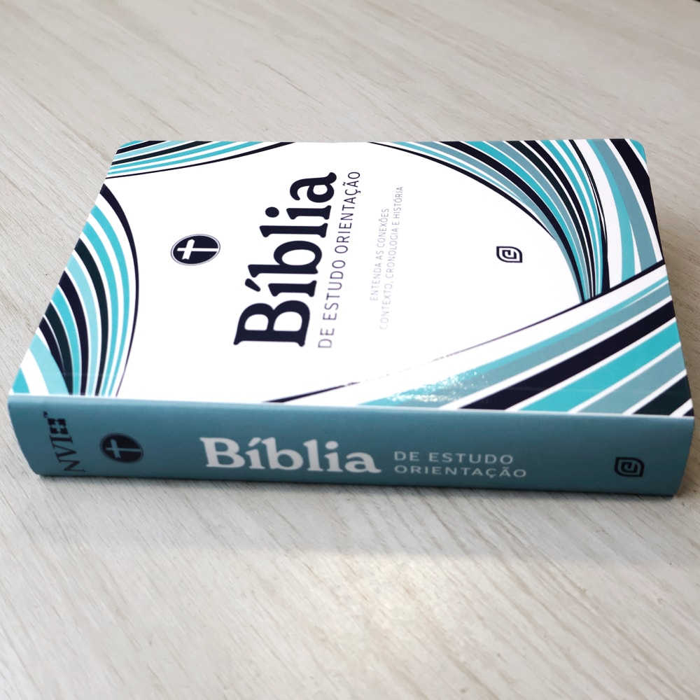 Bíblia Estudo Orientação | NVI | Letra Normal | Capa Blue Waves