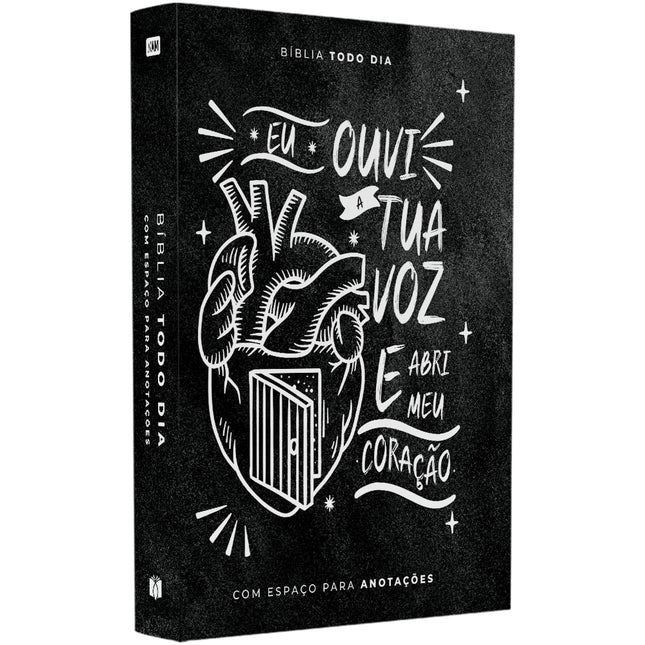 Bíblia Todo Dia com Espaço para Anotações | AM | Letra Normal | Capa Dura Ouvi a Tua Voz